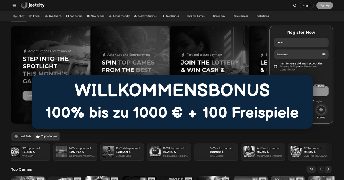 Jeetcity Casino welcome bonus